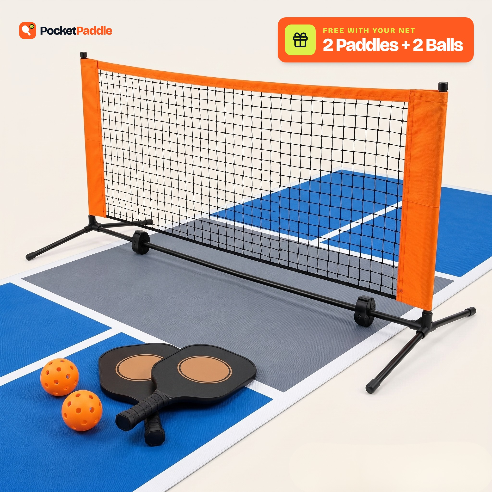 PocketPaddle© Mini Pickleball Net